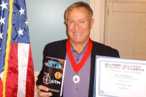 Dennis Koller receives Silver Medal from Military Writers Society of America for The Oath